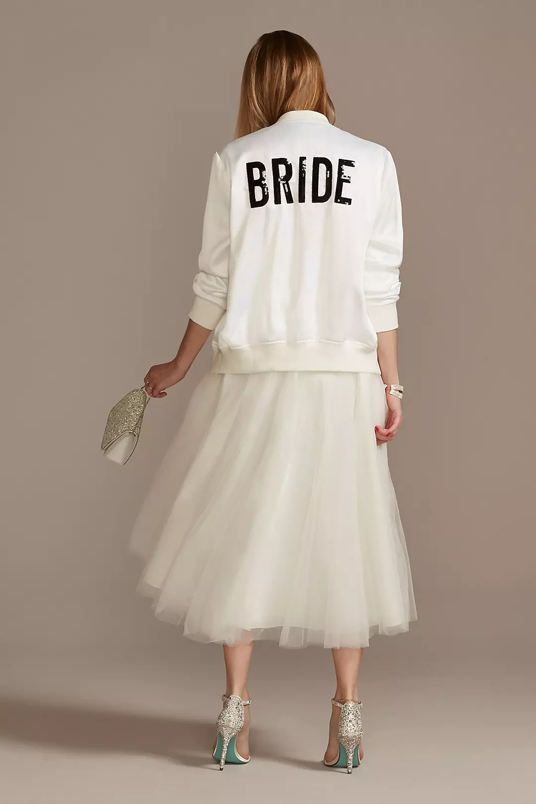 Sequin Bride Bomber Jacket - Image 3