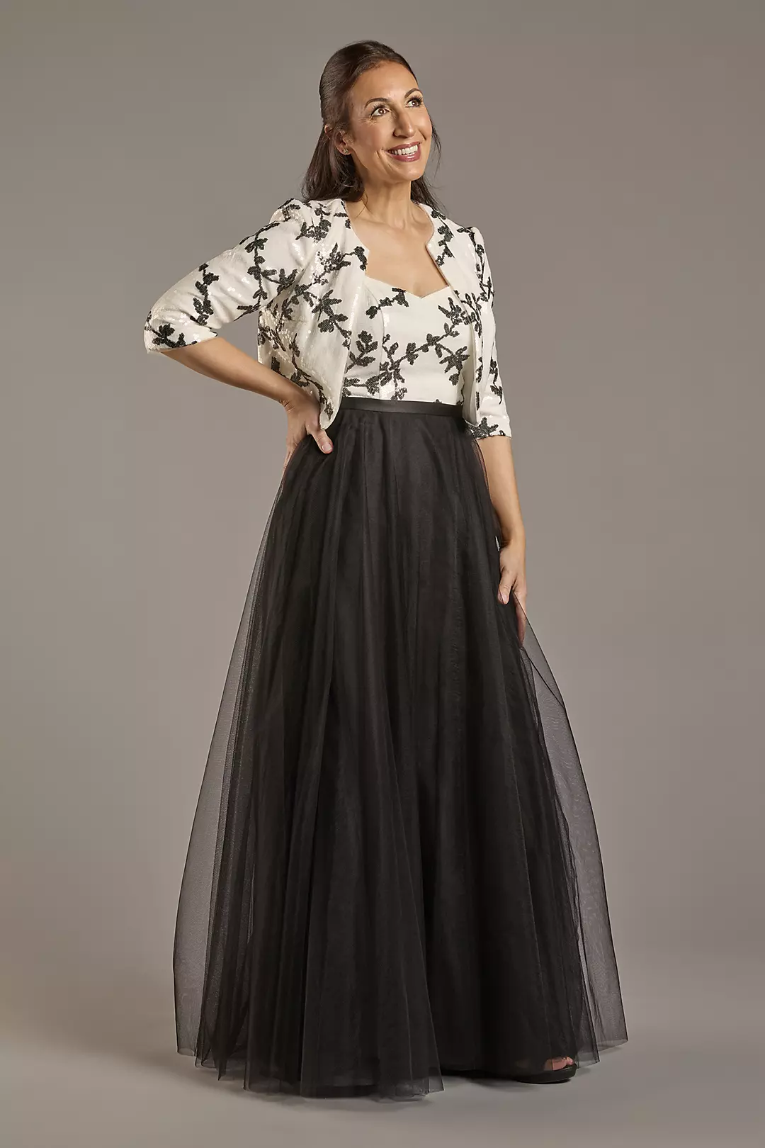 Sequin Jacket Dress Ball Gown - Image 2