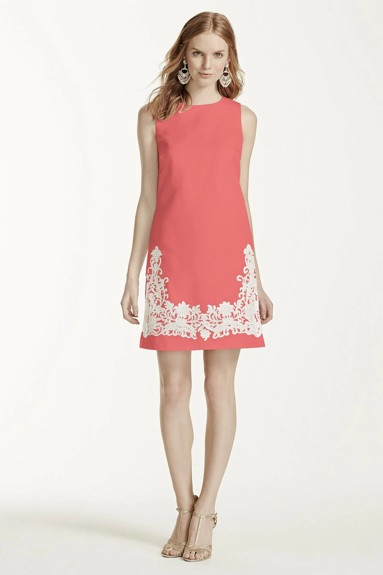 Shift Dress with Lace Appliques - Image 6