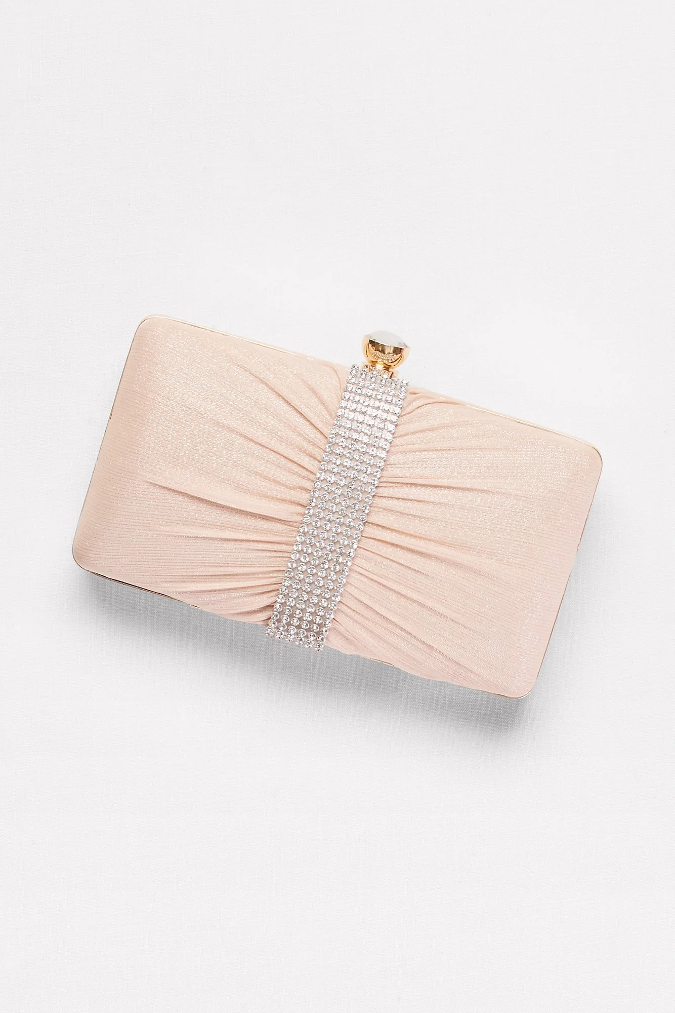 Shimmer Mesh and Rhinestone Clutch