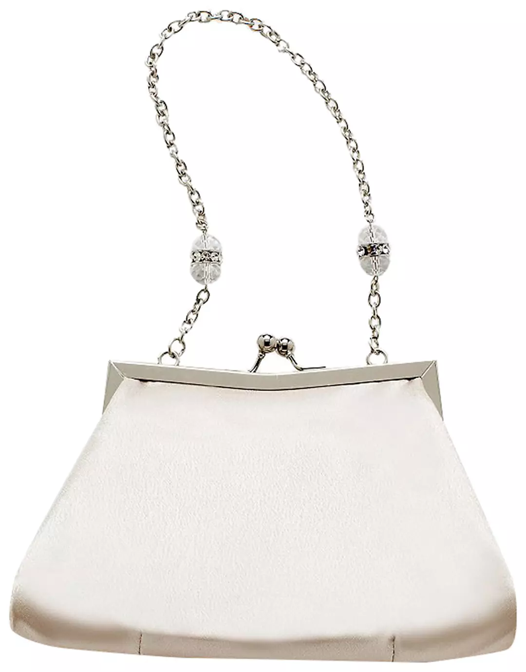 Shiny Satin Crystal Beaded Top Handle Bag - Image 3