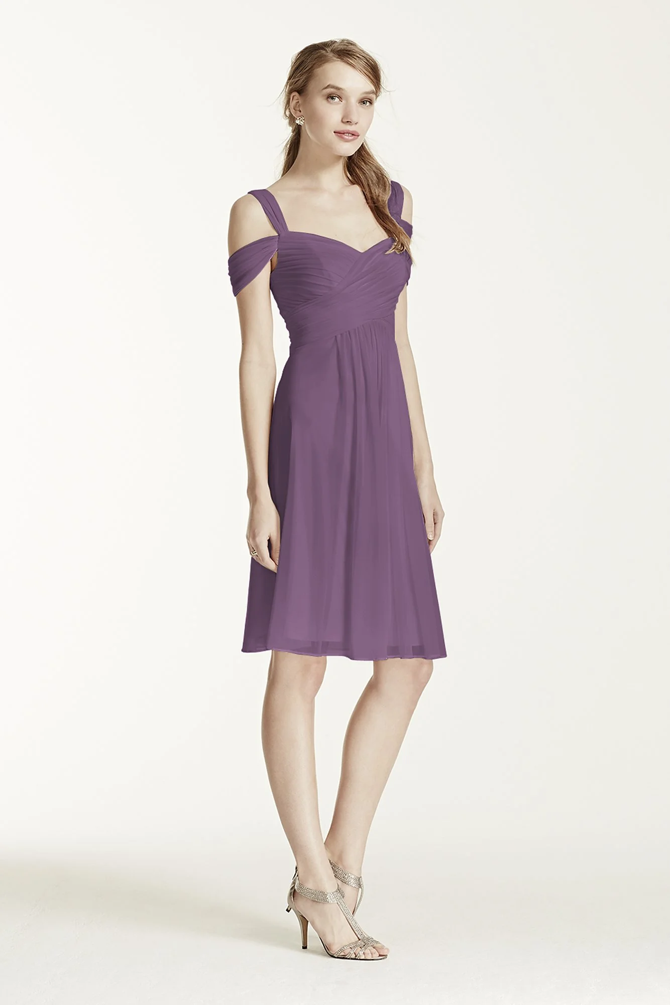 Short Mesh Dress with Split Sleeves - Image 32