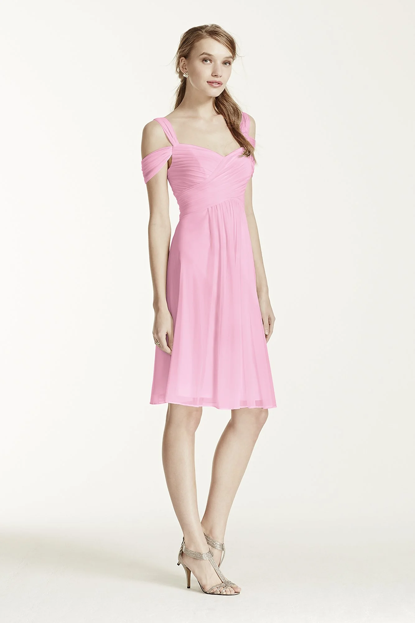 Short Mesh Dress with Split Sleeves - Image 35