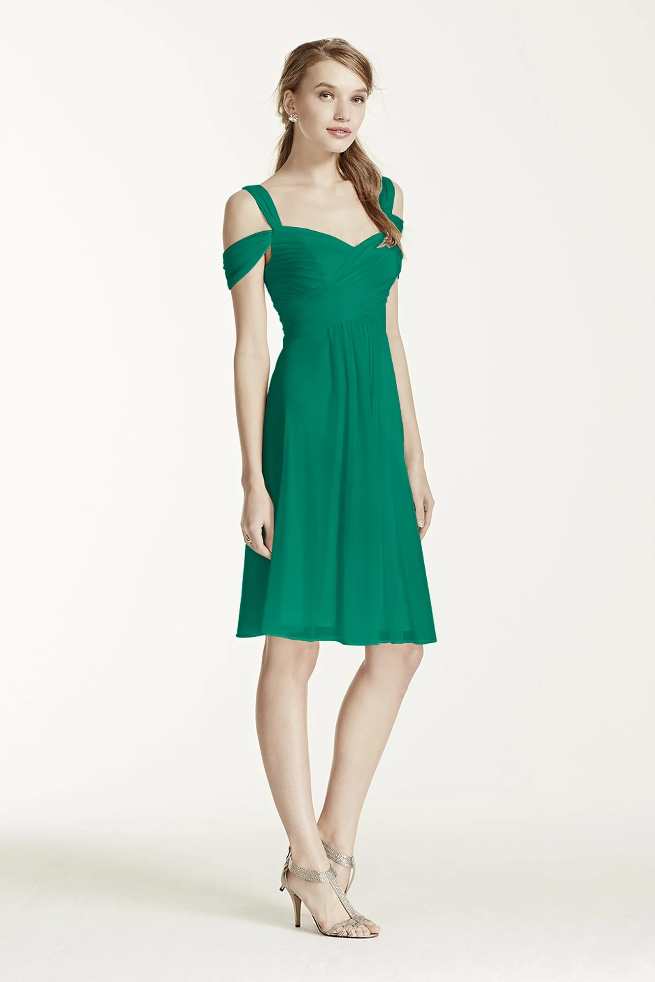 Short Mesh Dress with Split Sleeves - Image 66