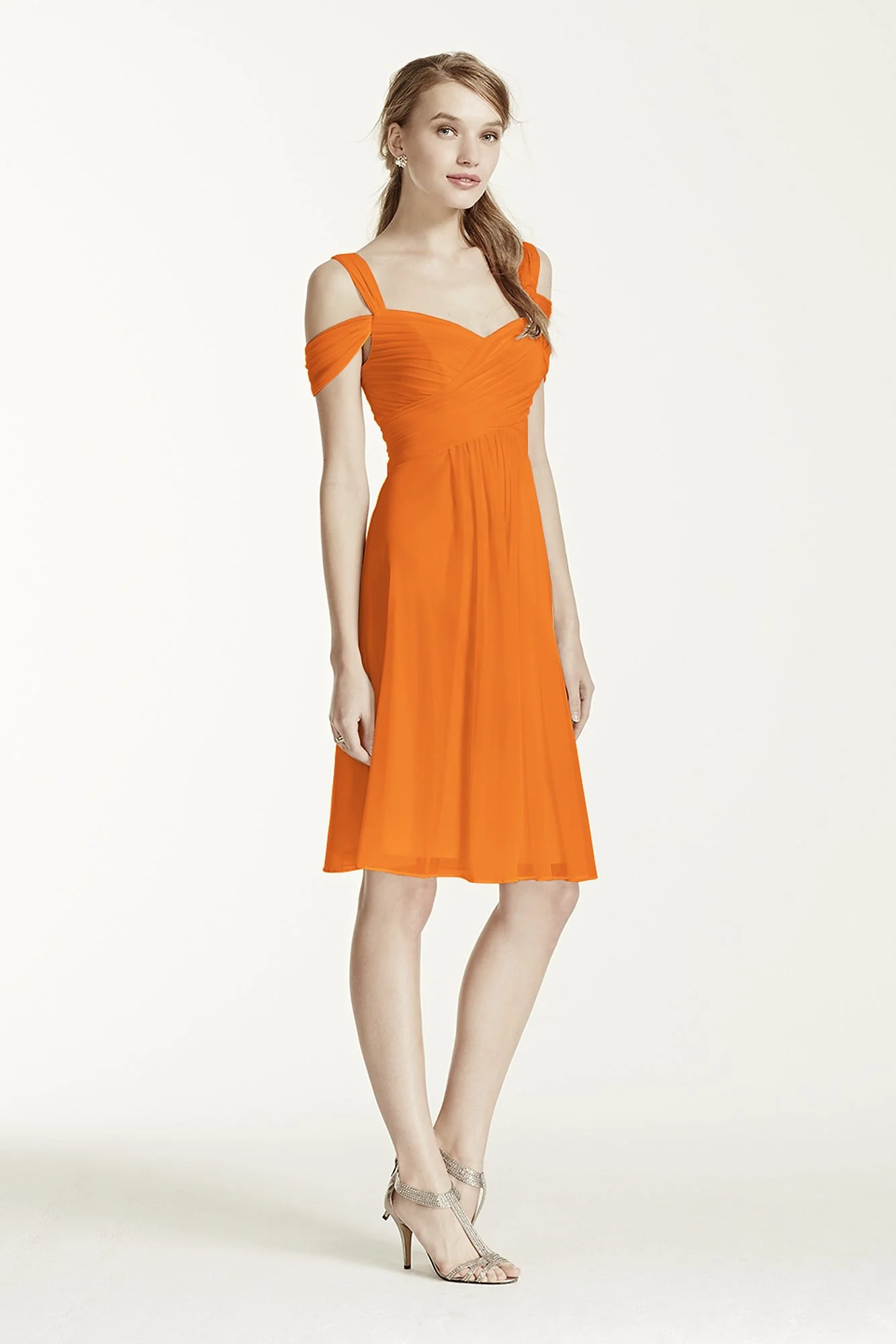 Short Mesh Dress with Split Sleeves - Image 74