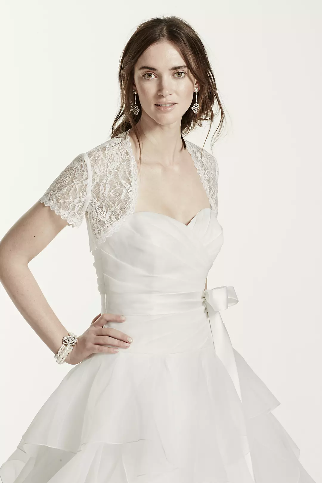 Short Sleeve Lace Jacket - Image 4