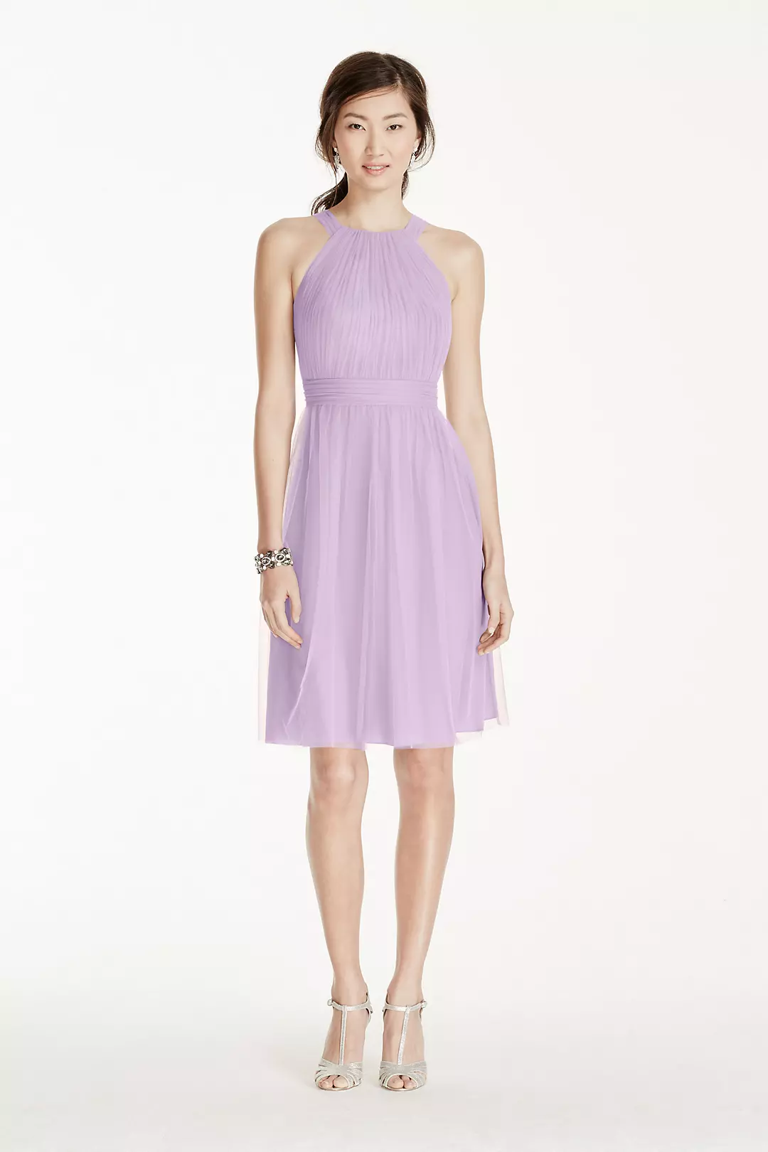 Short Tulle Dress with Pleated Bodice - Image 14