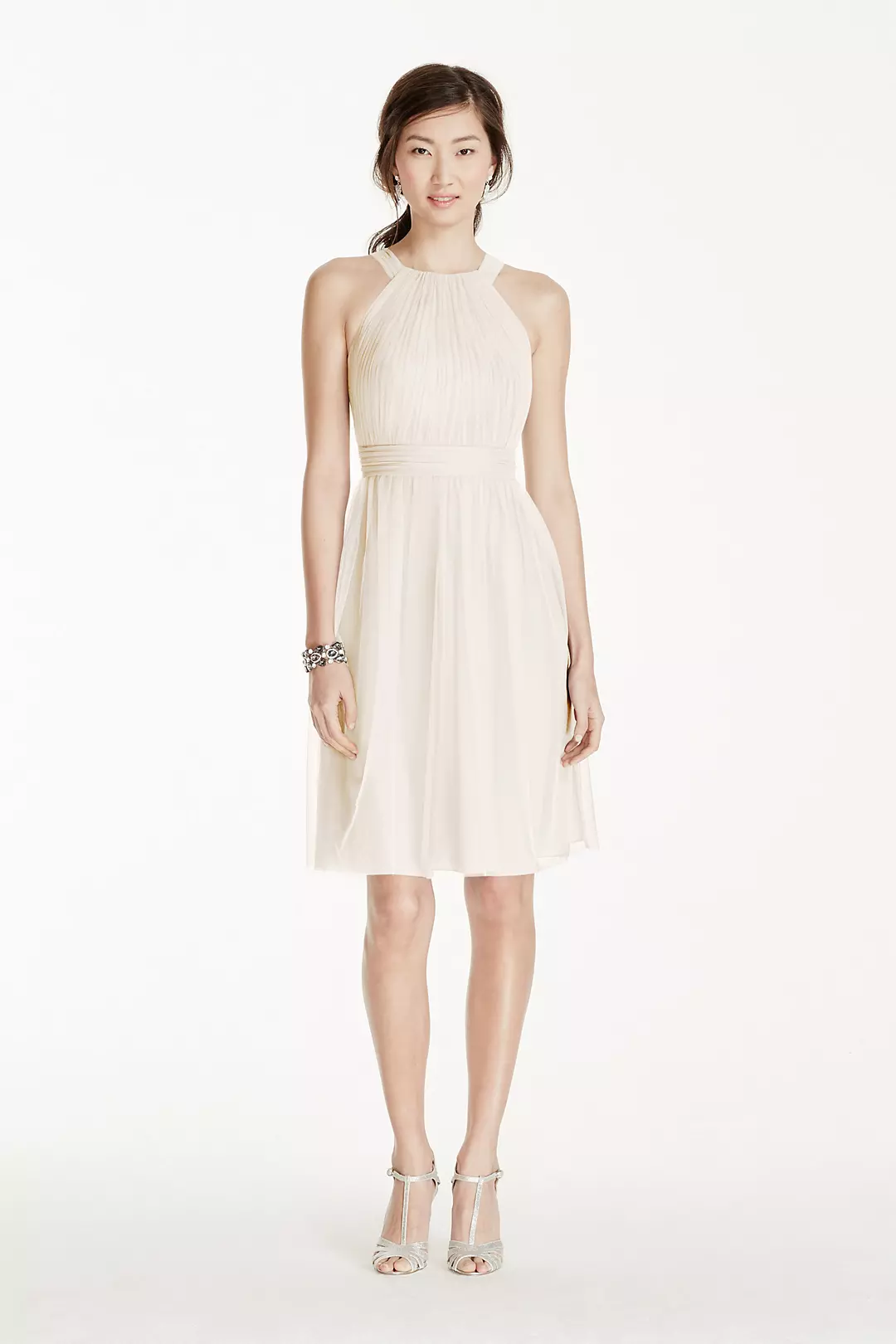 Short Tulle Dress with Pleated Bodice - Image 15