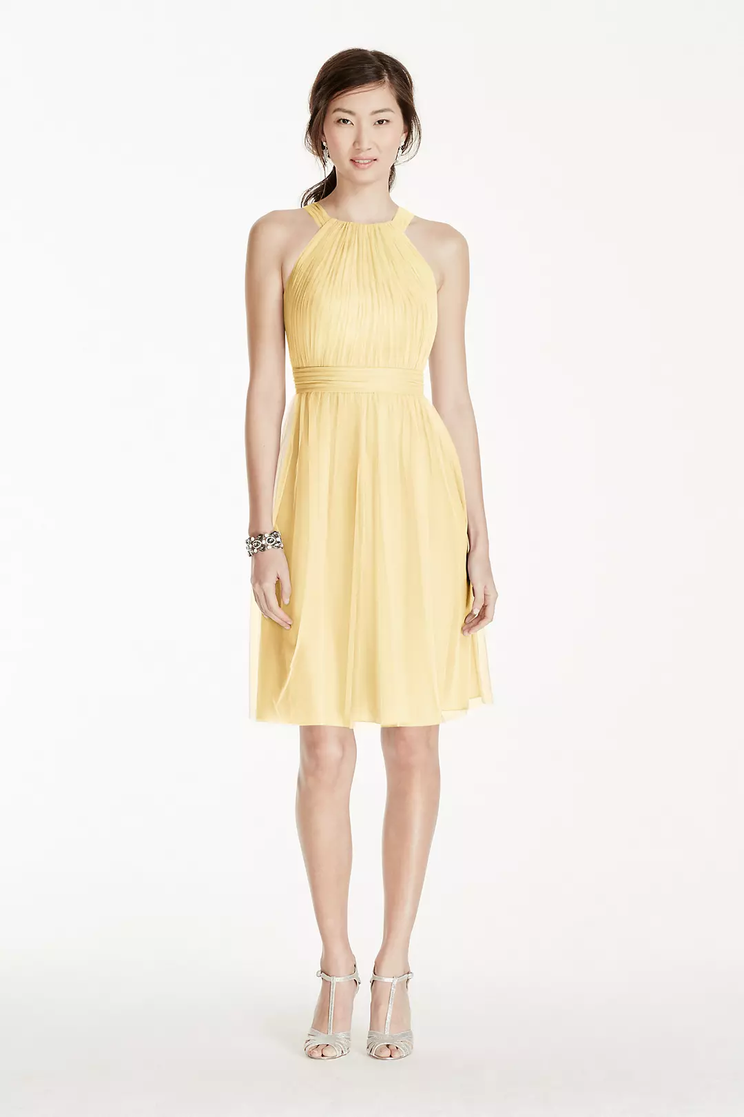 Short Tulle Dress with Pleated Bodice - Image 20