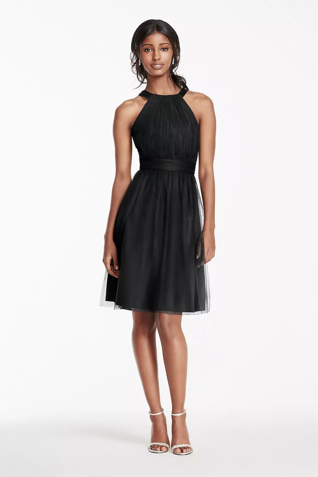 Short Tulle Dress with Pleated Bodice - Image 21