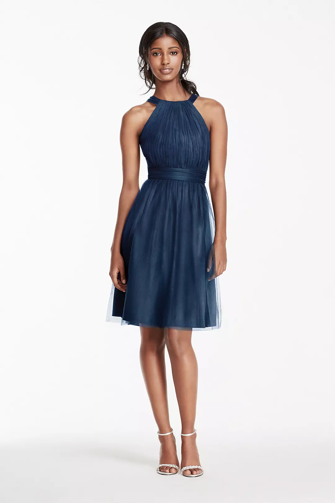 Short Tulle Dress with Pleated Bodice - Image 24