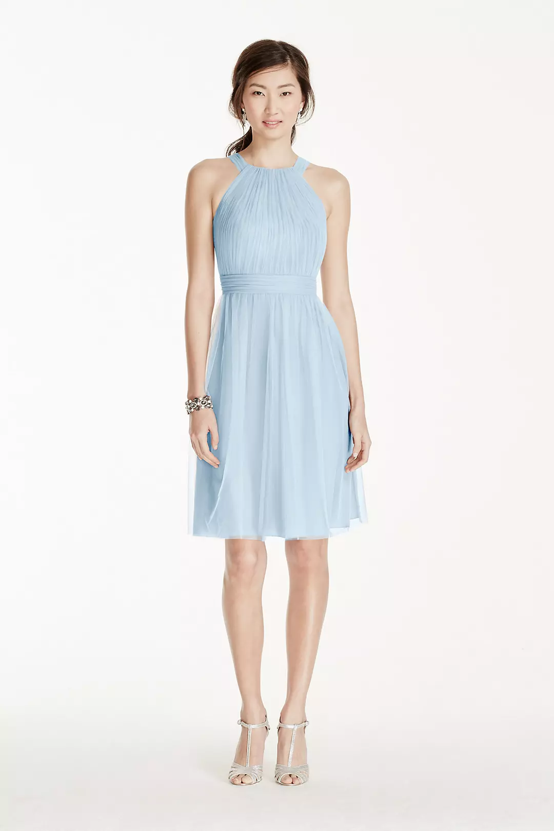 Short Tulle Dress with Pleated Bodice - Image 26