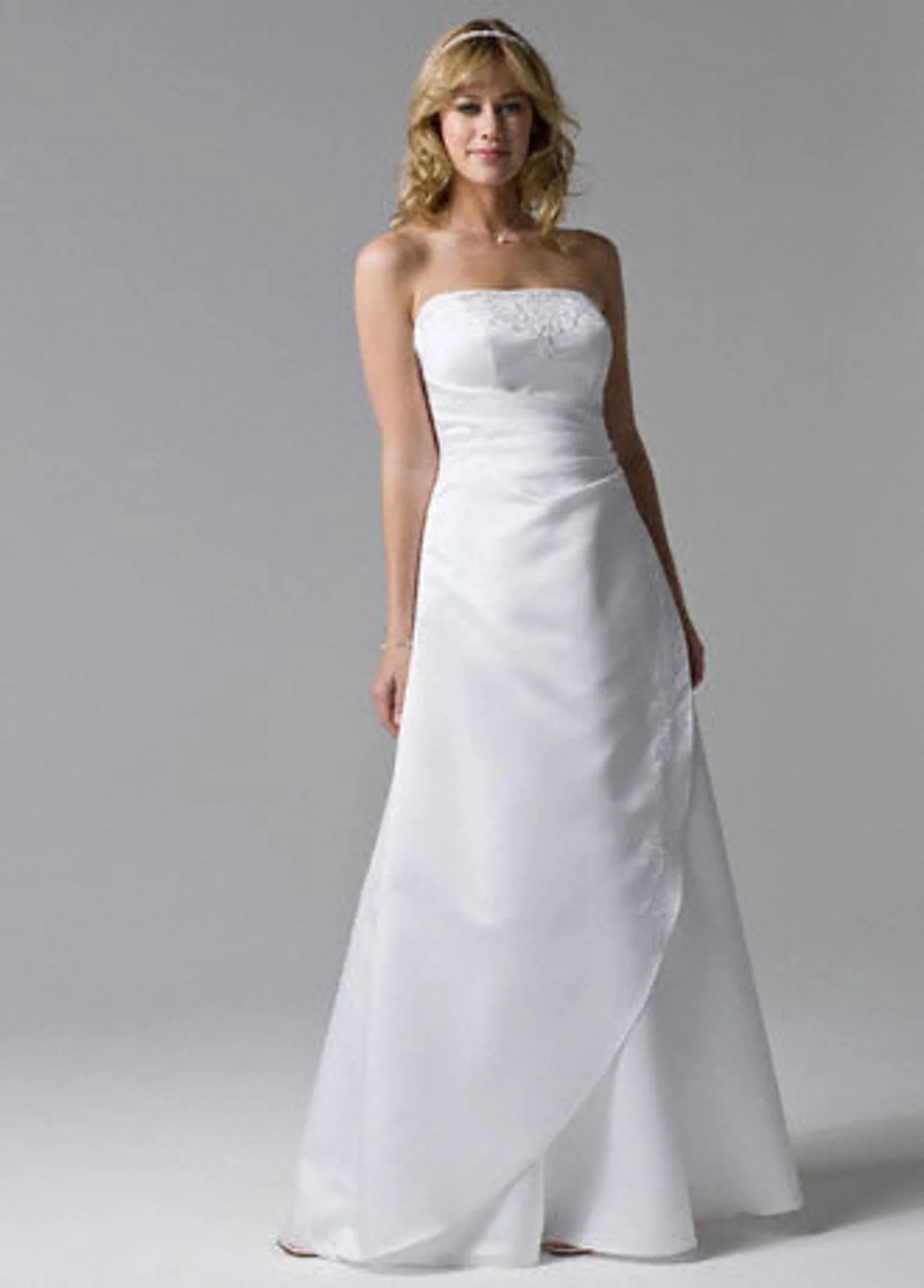 Side-Drape Embroidered Dress BR1009