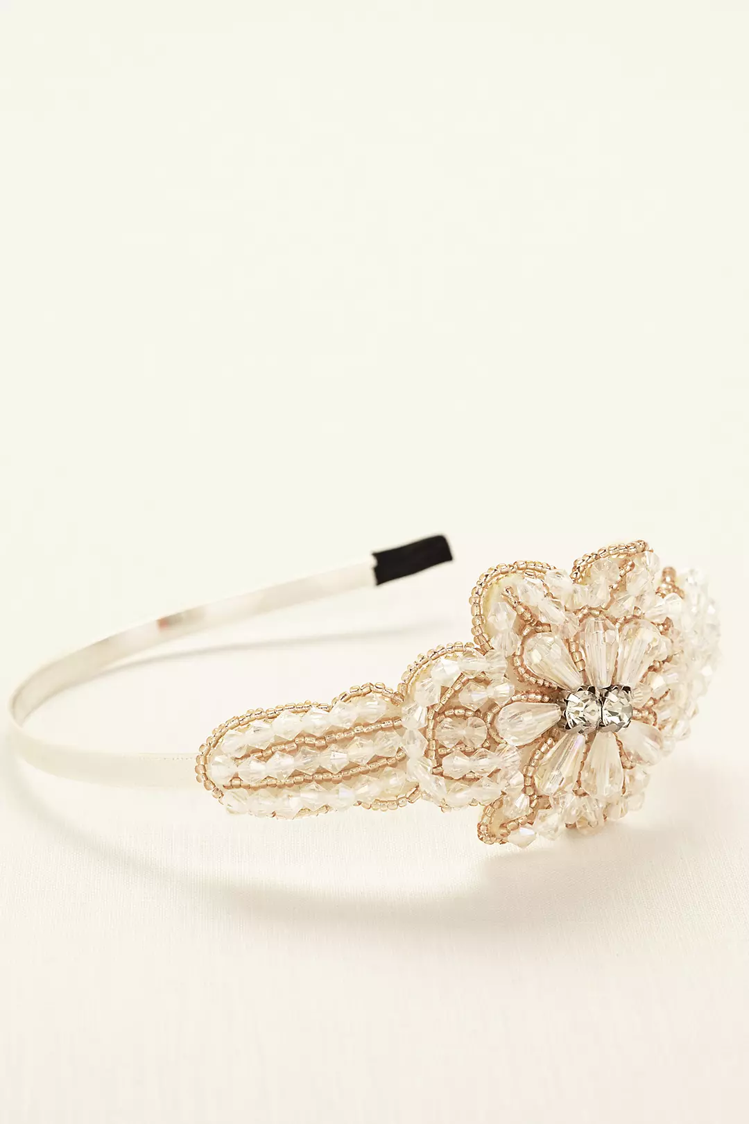 Side Motif Beaded Hard Headband - Image 2
