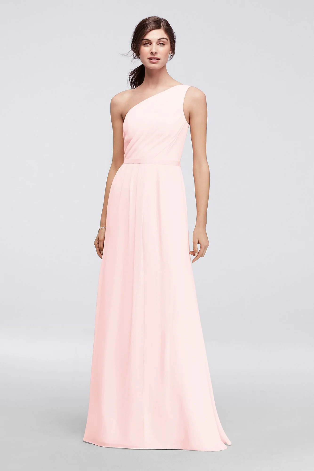Side-Ruched One-Shoulder Bridesmaid Dress - Image 4