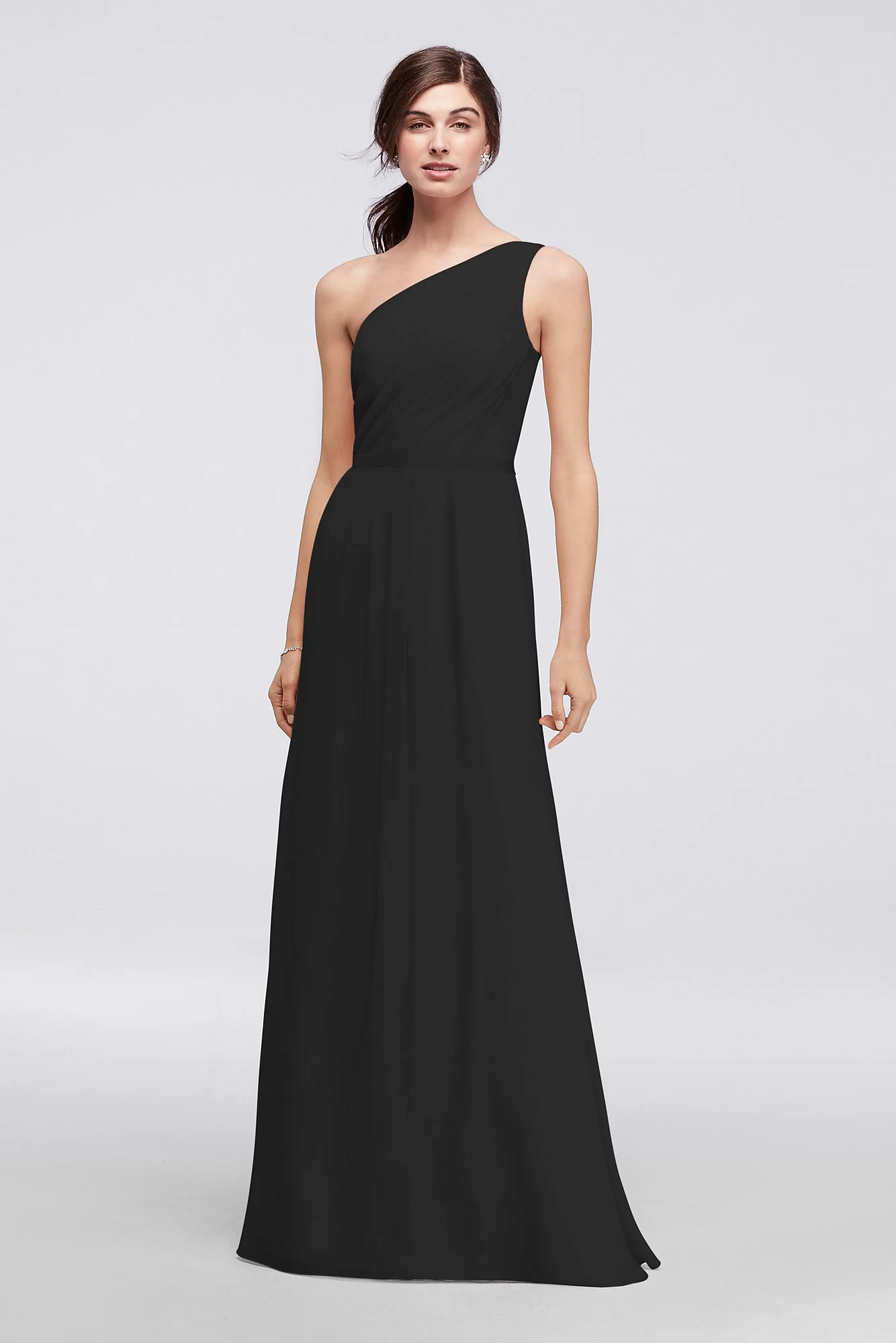 Side-Ruched One-Shoulder Bridesmaid Dress - Image 7