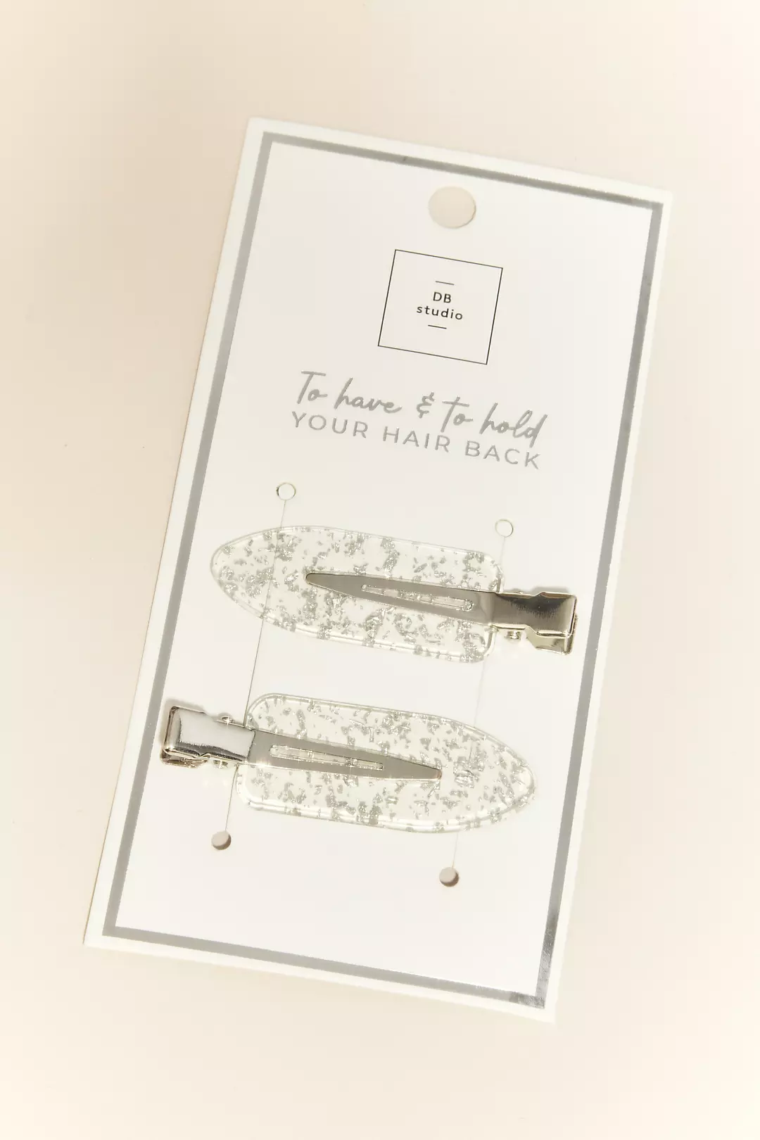 Silver Glitter No-Crease Hair Clips - Image 51