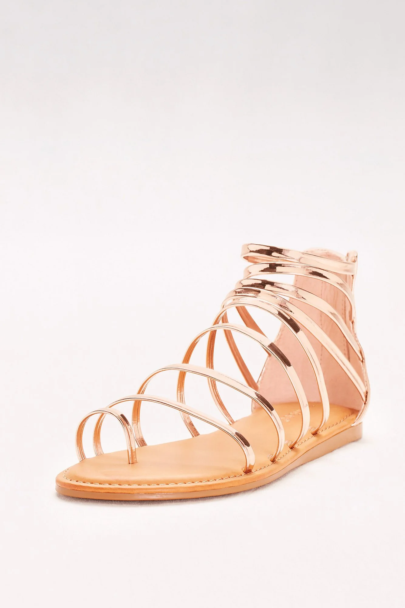 Simple Strappy Toe-Loop Gladiator Sandals - Image 2