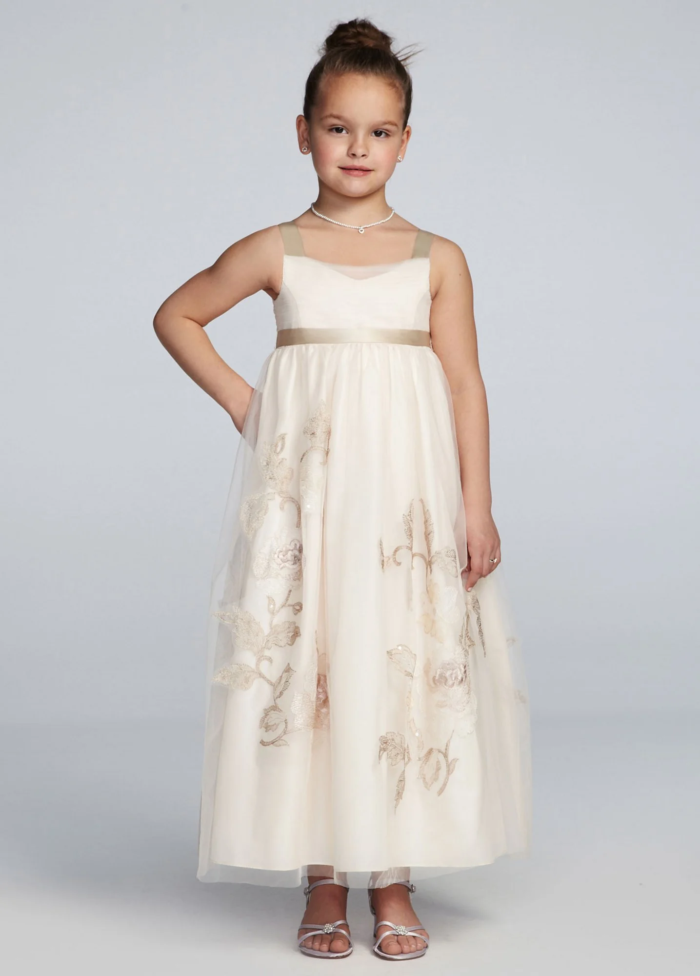 Sleeveless Tank Long Tulle Ball Gown - Image 2