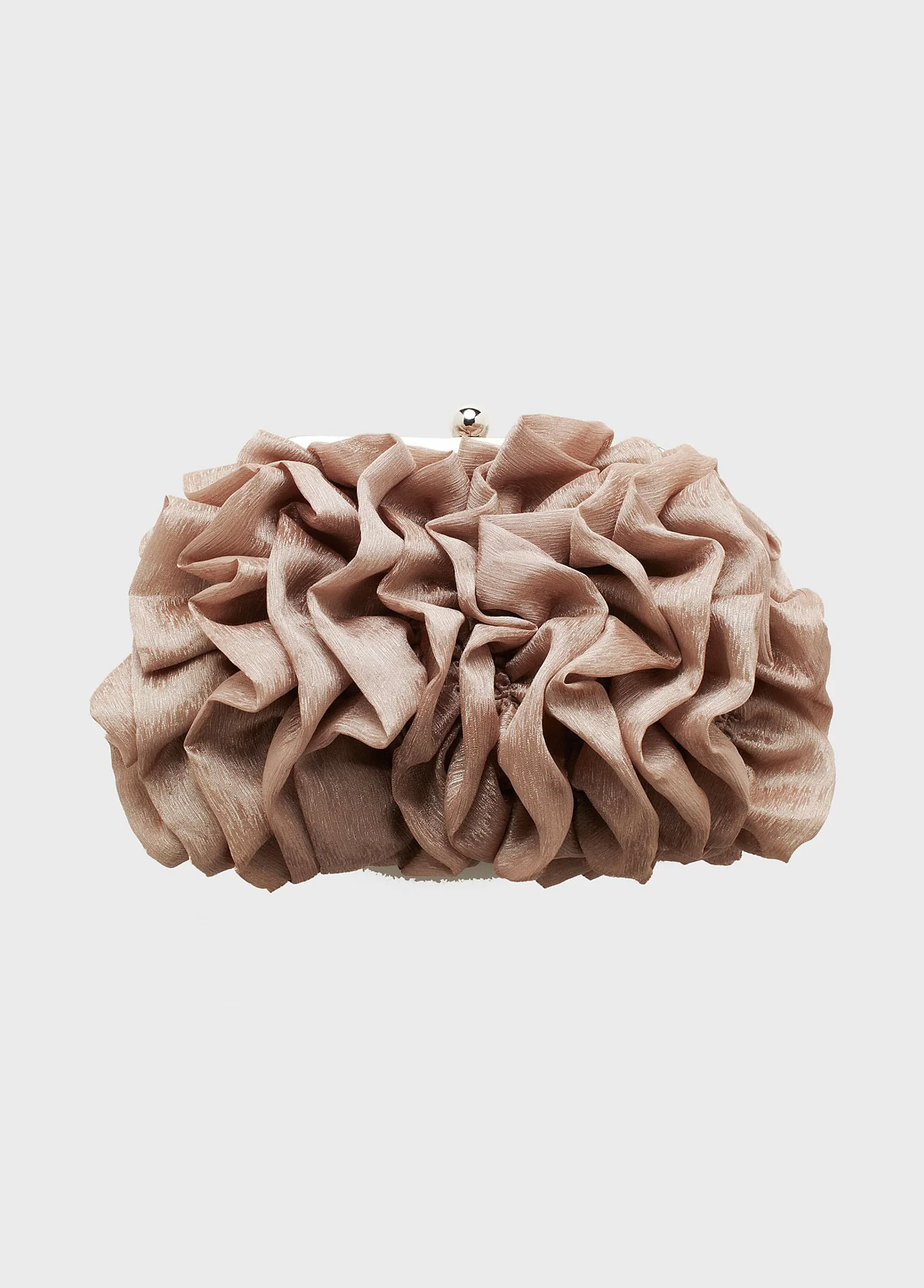 Soft Ruffle Crinkle Chiffon Clutch - Image 3