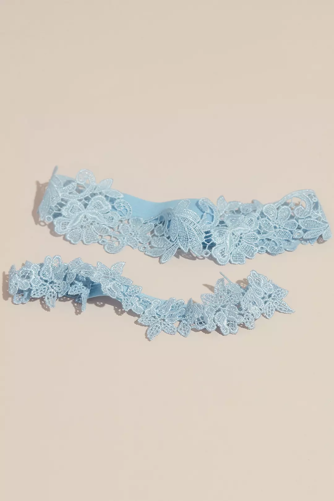 Something Blue Lace Garter Set - Image 2