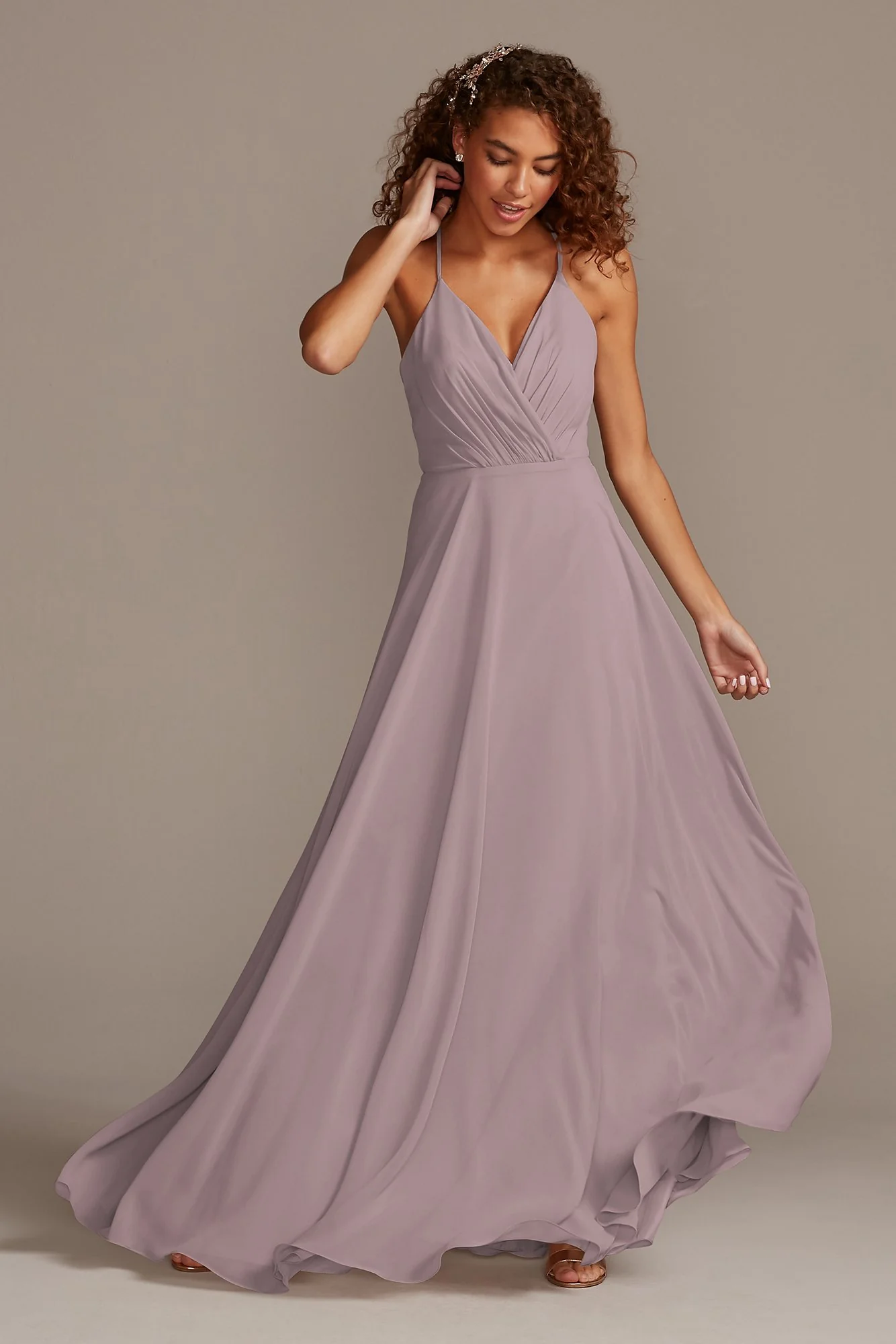 Spaghetti Strap Full Skirt Dress - Image 10