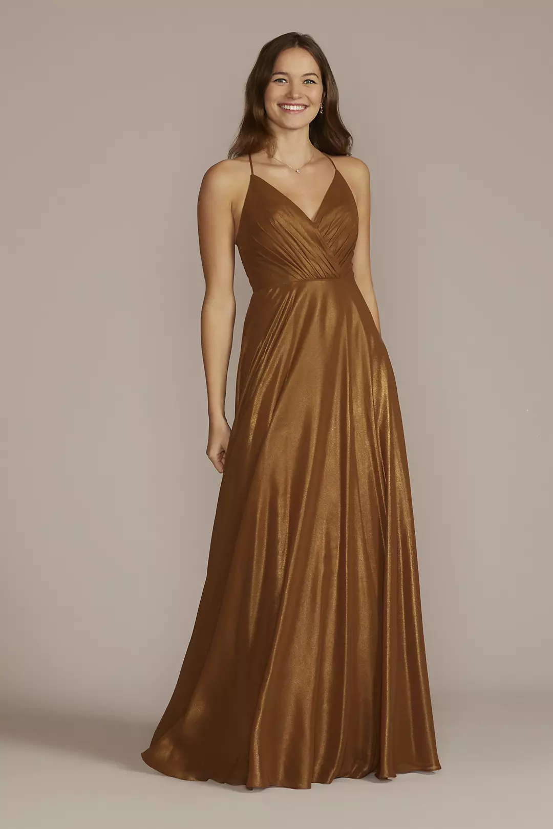 Spaghetti Strap Full Skirt Dress - Image 59