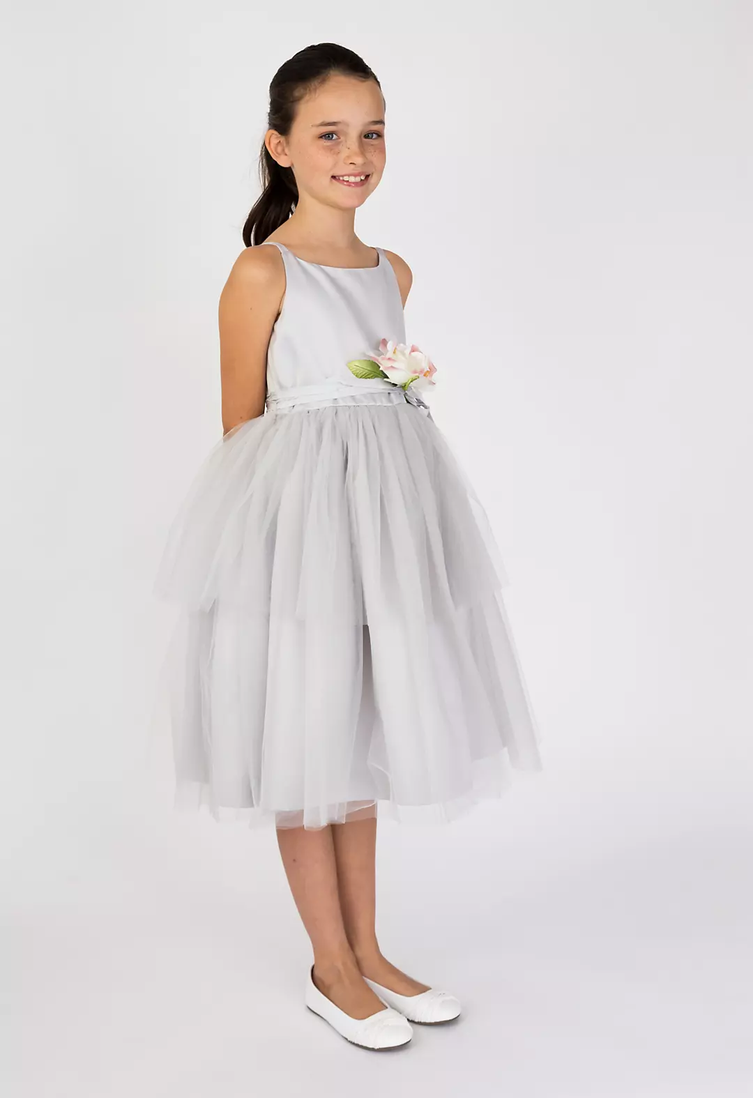 Spaghetti-Strap Tulle Flower Girl Dress - Image 8