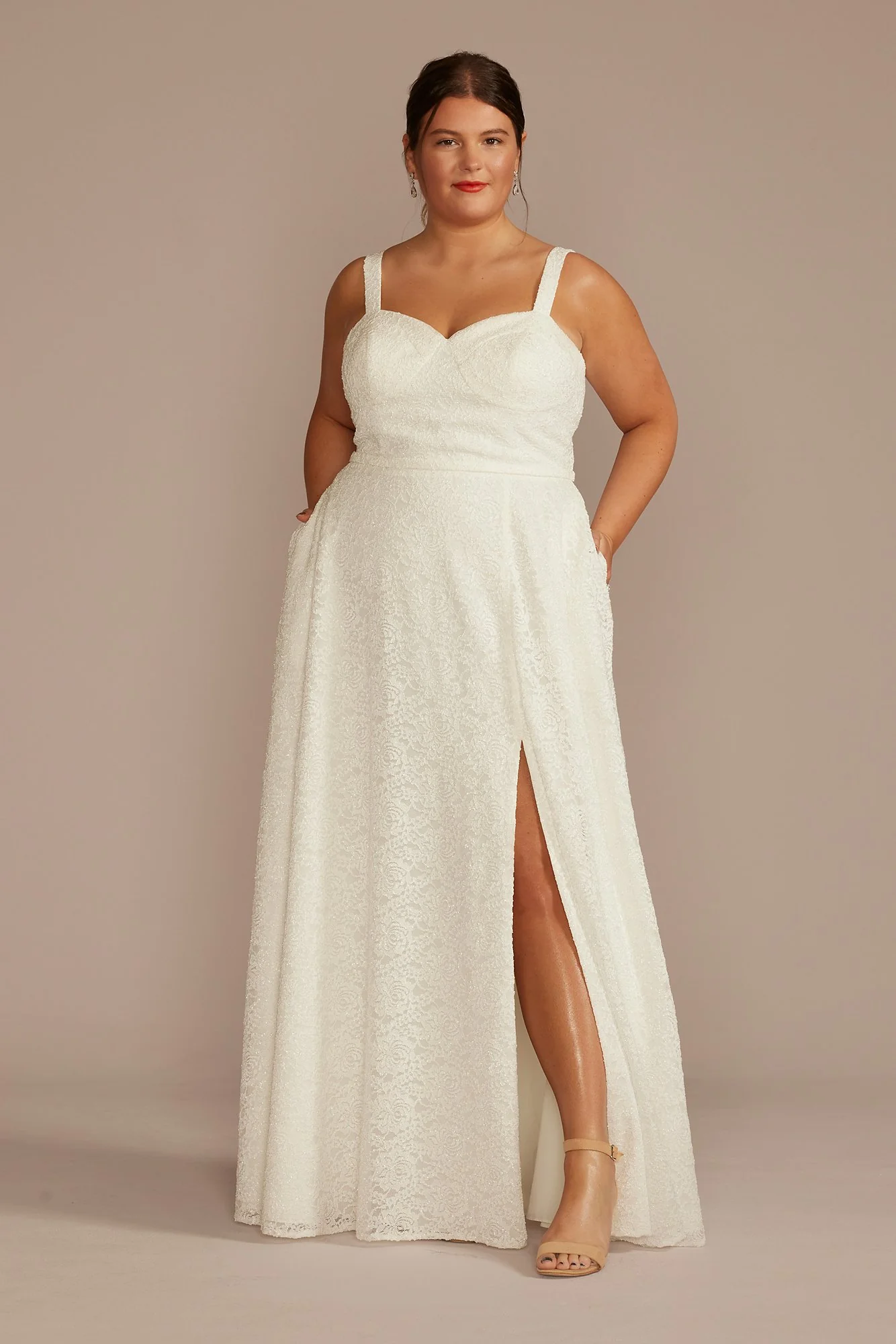 Sparkle Lace Corset Bodice A-Line Wedding Dress