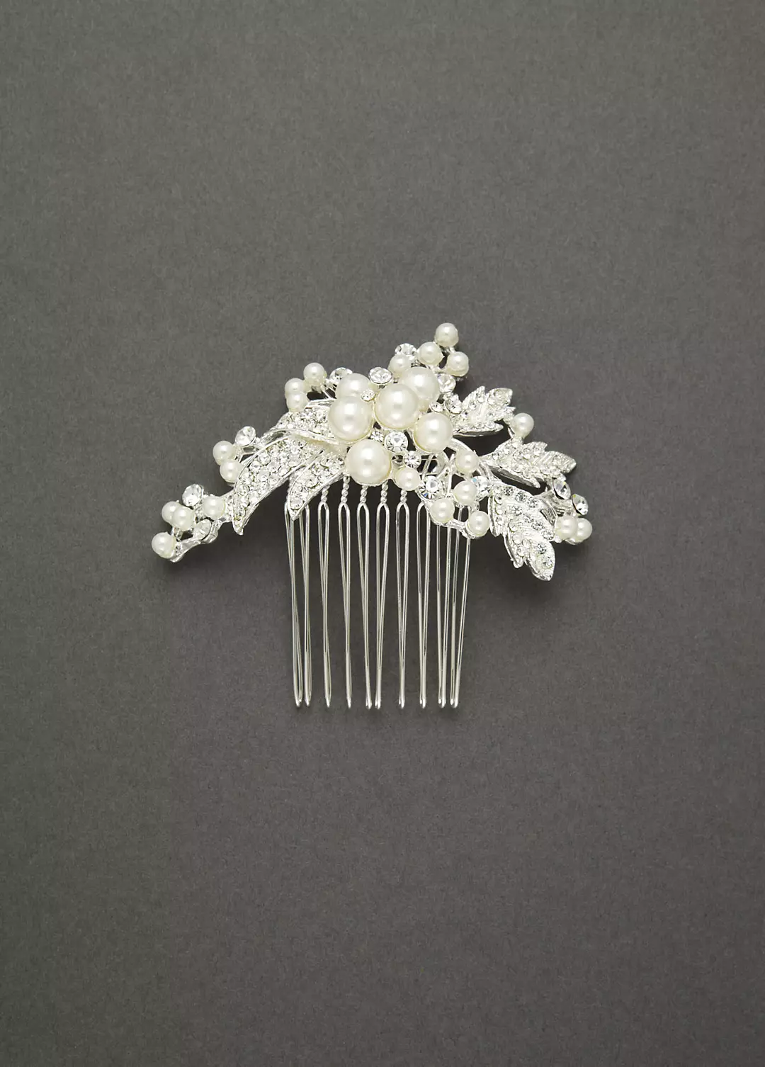 Spray Comb Featuring Pearl Clusters and Crystal - Image 2