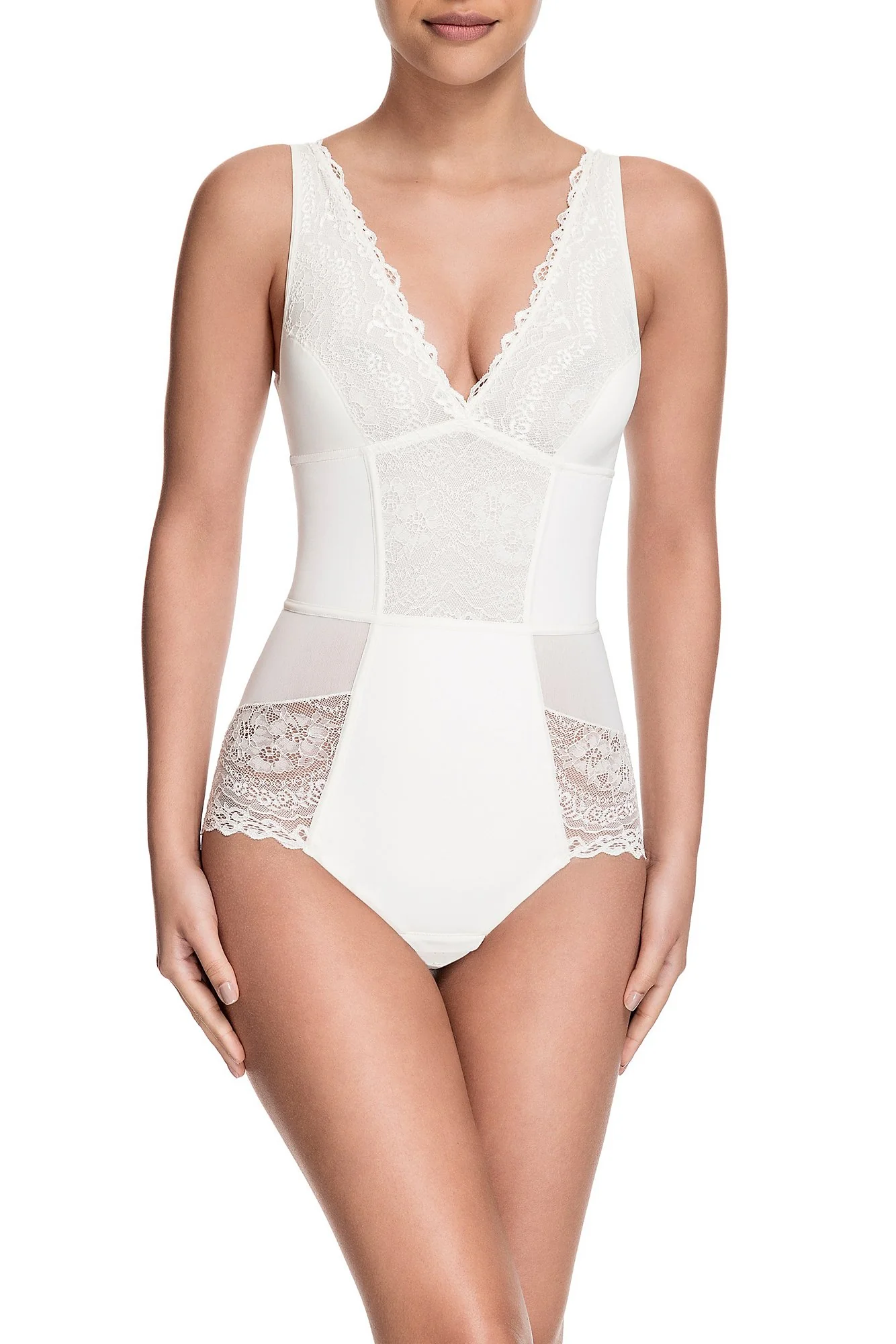 Squeem Brazilian Flair Slimming Lace Bodysuit