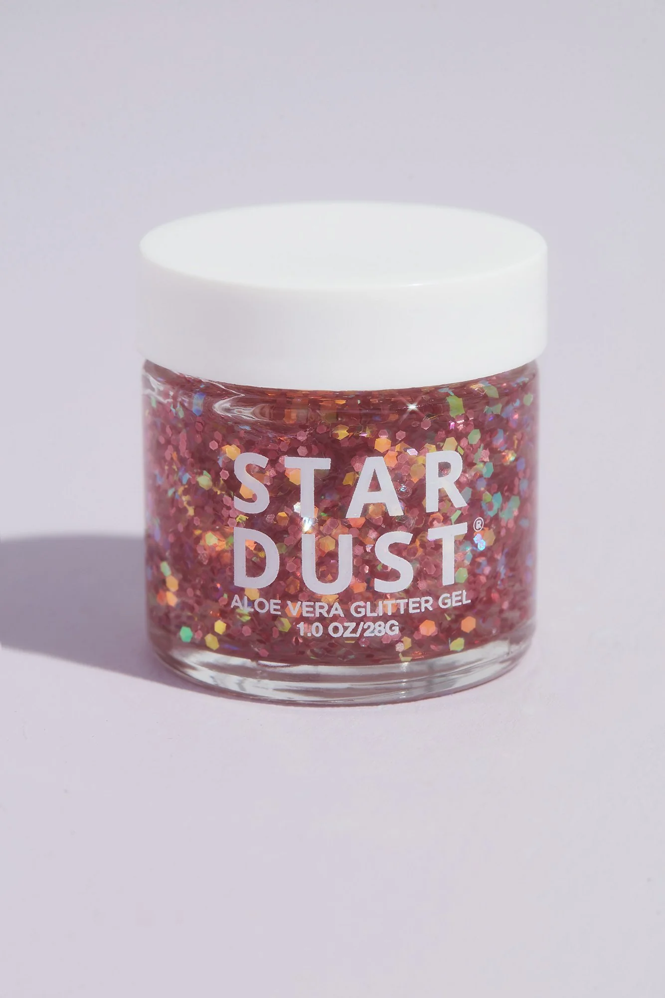 Star Dust Aloe Vera Glitter Gel in Iridescent Rose - Image 2