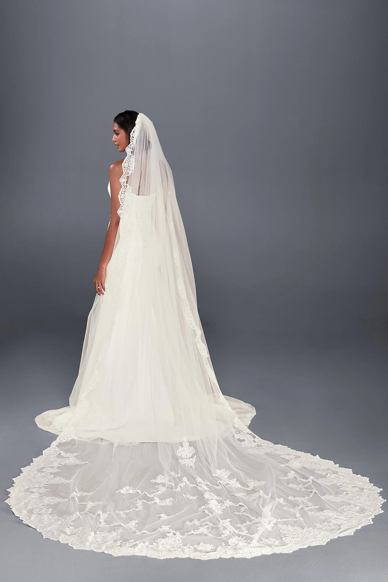 Statement Lace Cathedral Veil