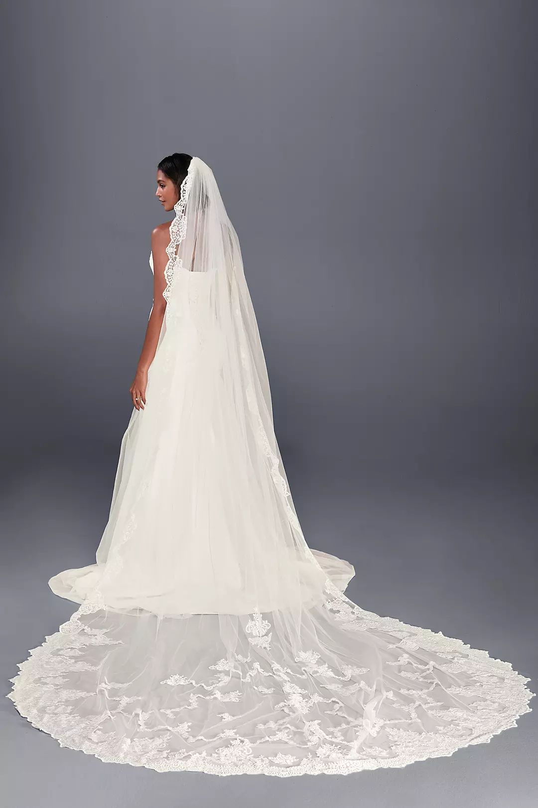 Statement Lace Cathedral Veil - Image 3