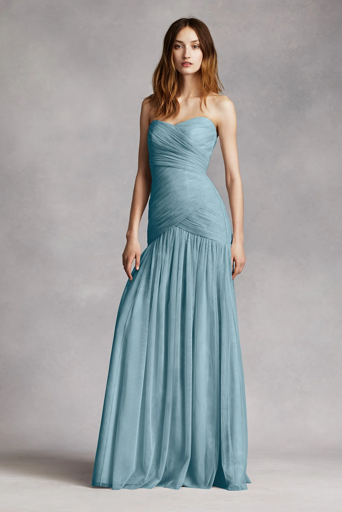 Strapless Bobbin Net Gown with Sweetheart Neckline - Image 11