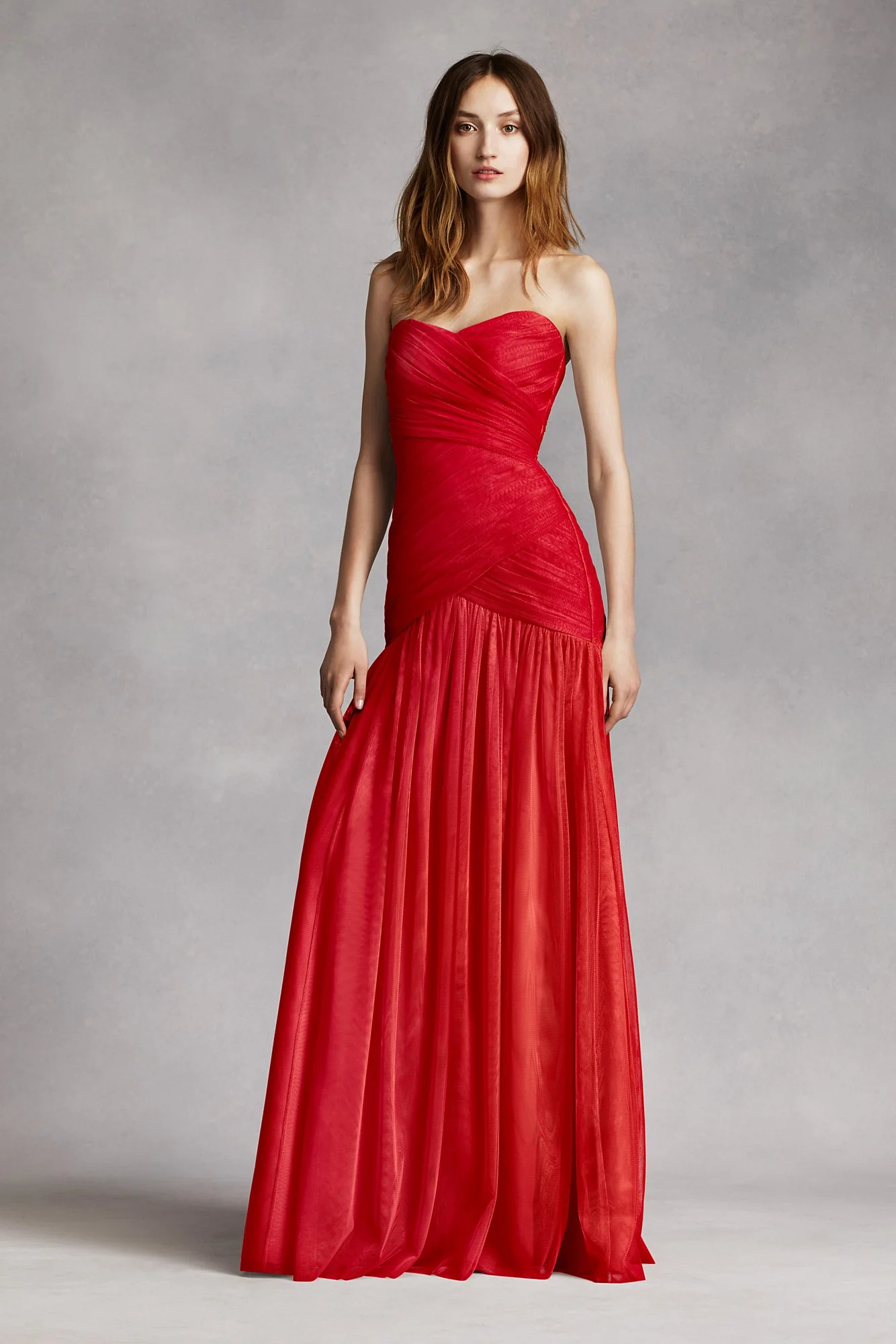 Strapless Bobbin Net Gown with Sweetheart Neckline - Image 12