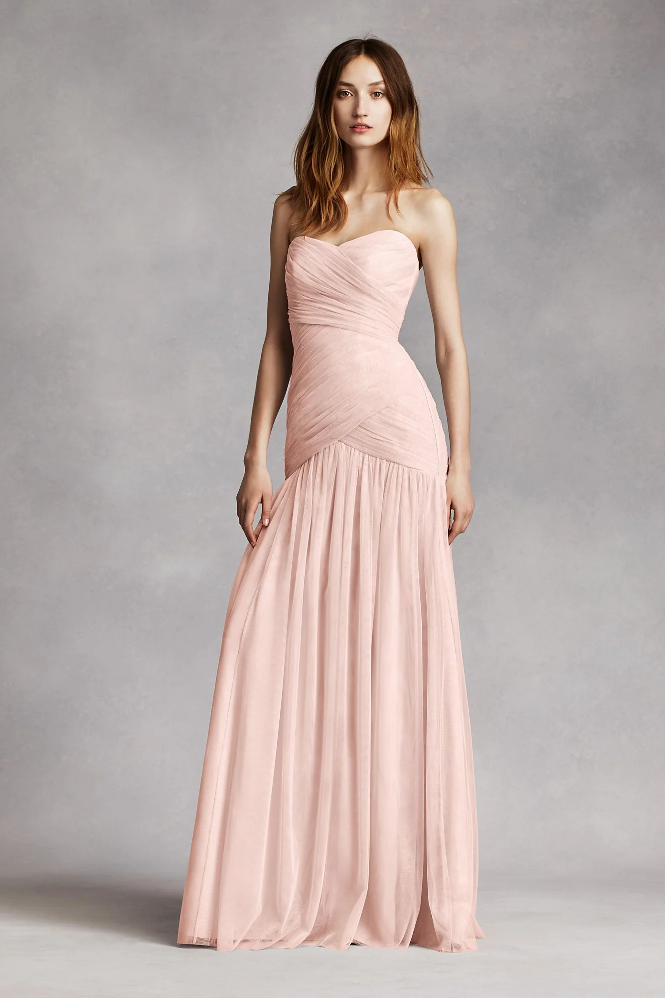 Strapless Bobbin Net Gown with Sweetheart Neckline - Image 2
