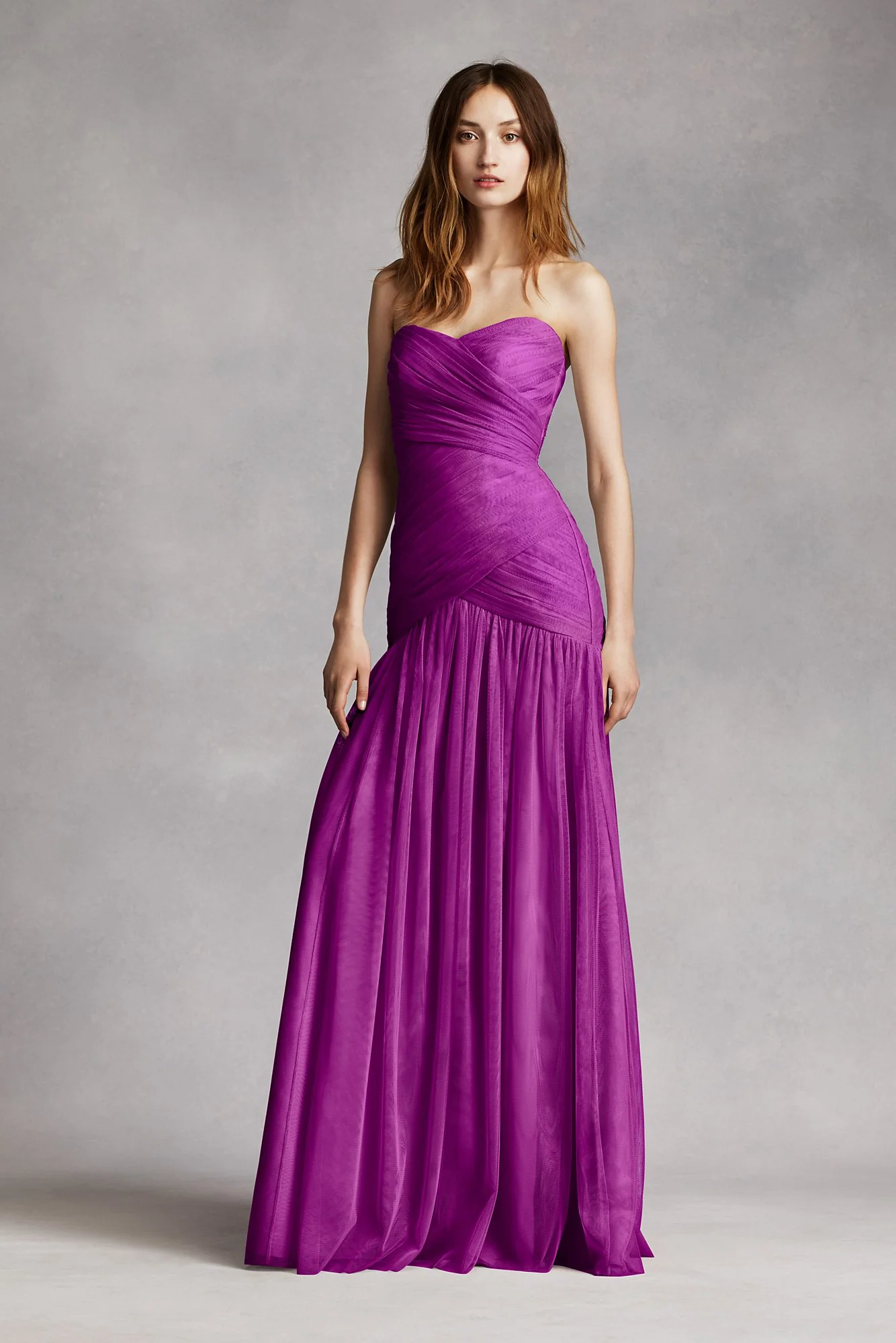 Strapless Bobbin Net Gown with Sweetheart Neckline - Image 5