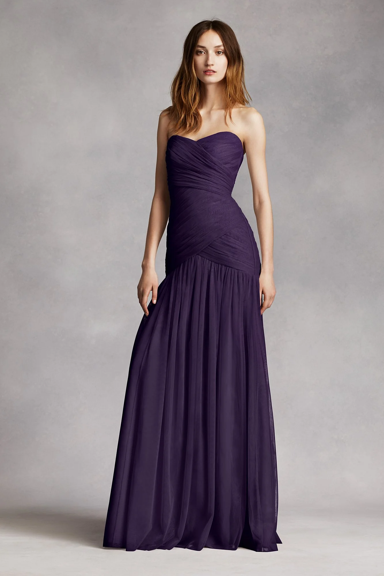 Strapless Bobbin Net Gown with Sweetheart Neckline - Image 8