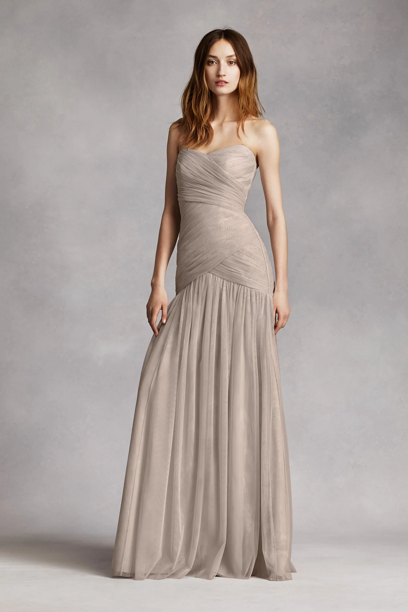 Strapless Bobbin Net Gown with Sweetheart Neckline - Image 9
