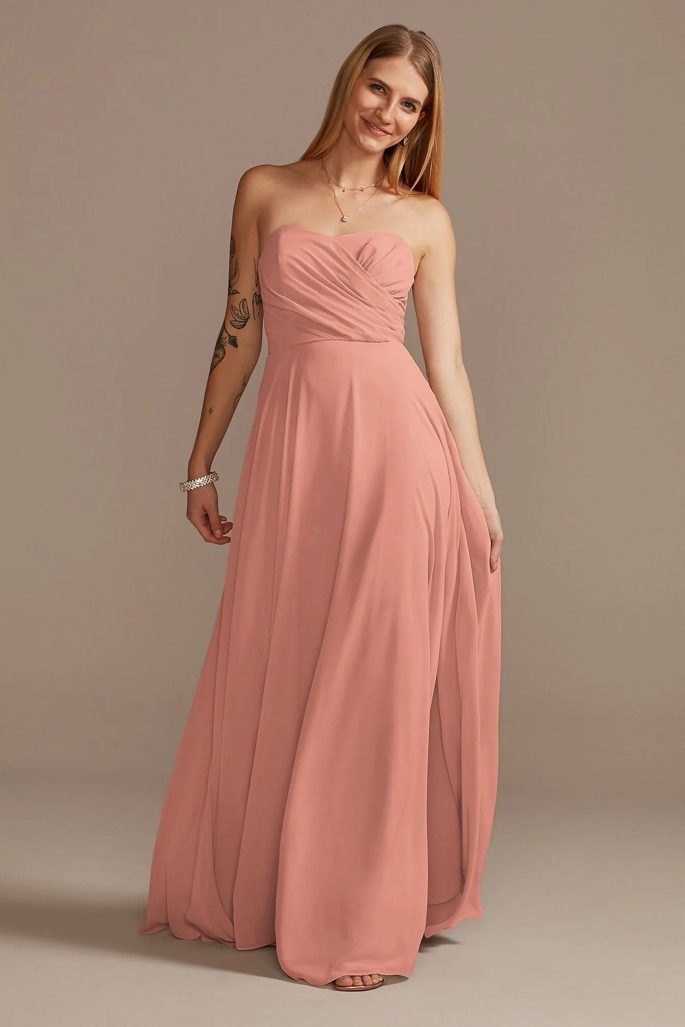 Strapless Full Skirt Dress - Image 2