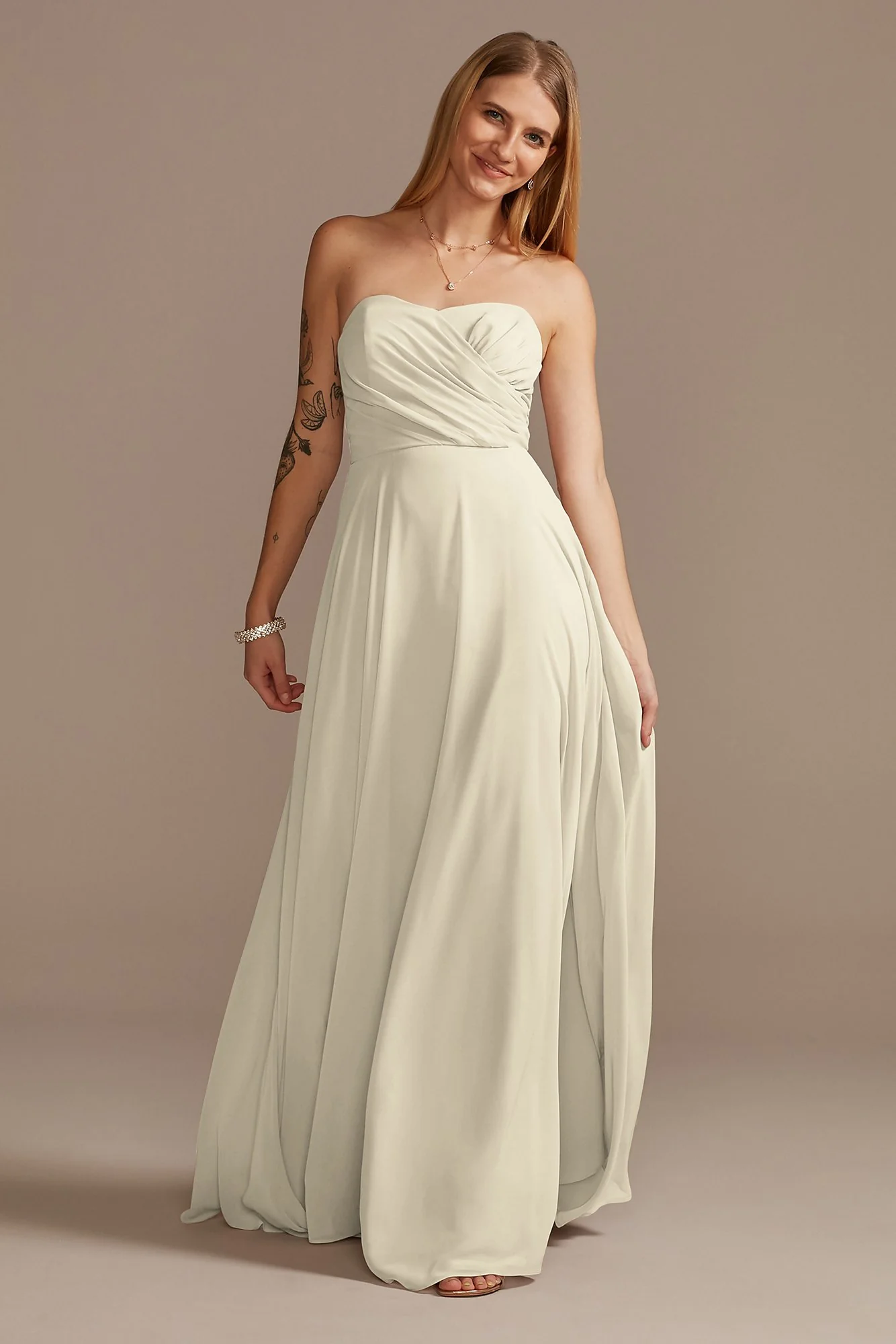 Strapless Full Skirt Dress - Image 28