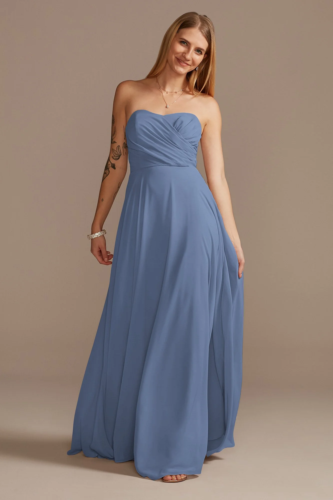 Strapless Full Skirt Dress - Image 29