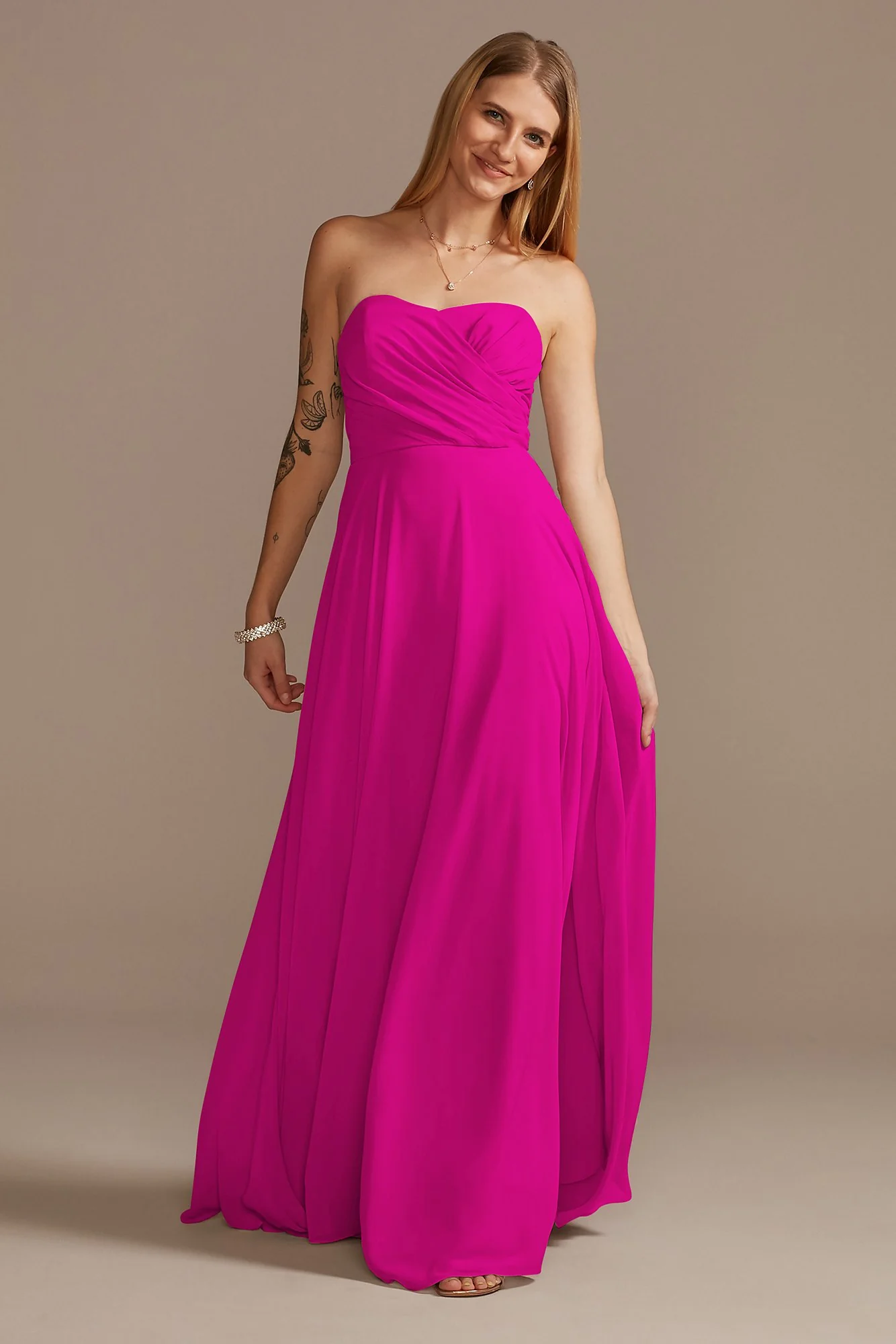 Strapless Full Skirt Dress - Image 31
