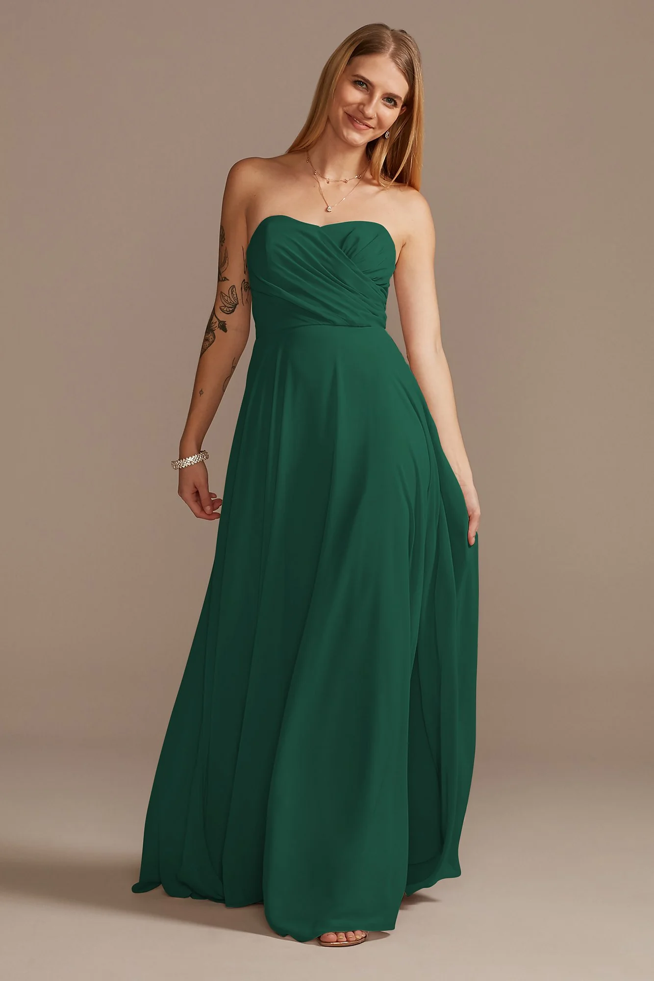 Strapless Full Skirt Dress - Image 33