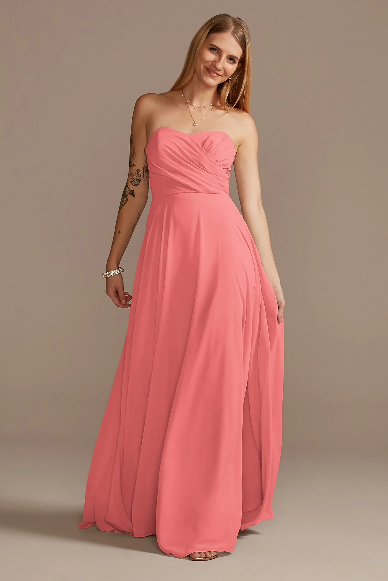 Strapless Full Skirt Dress - Image 34