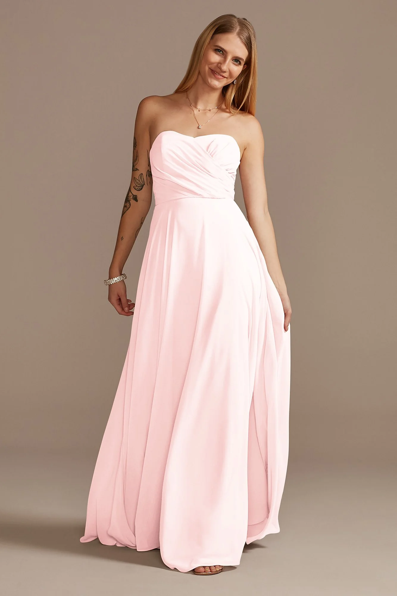 Strapless Full Skirt Dress - Image 43