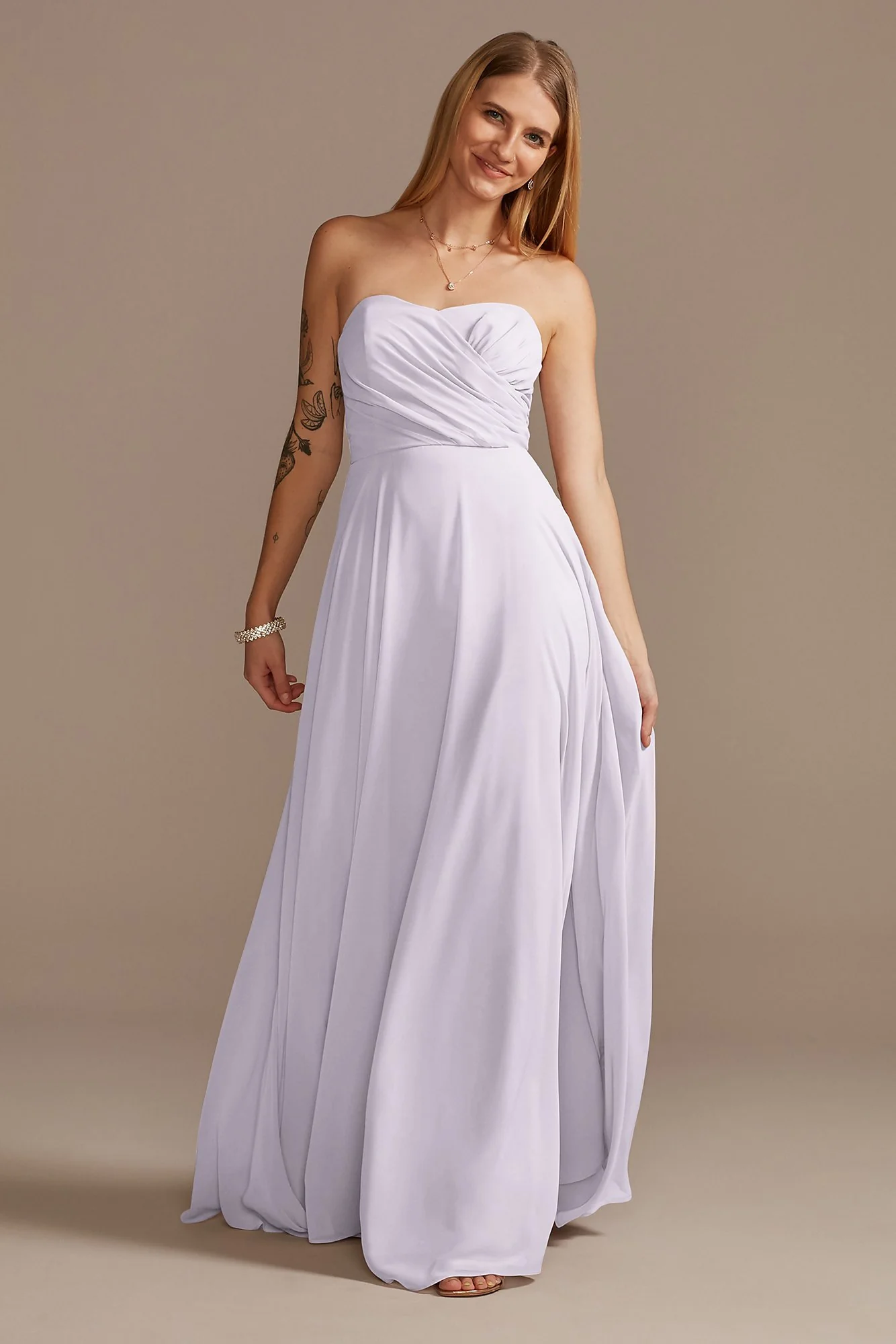 Strapless Full Skirt Dress - Image 55
