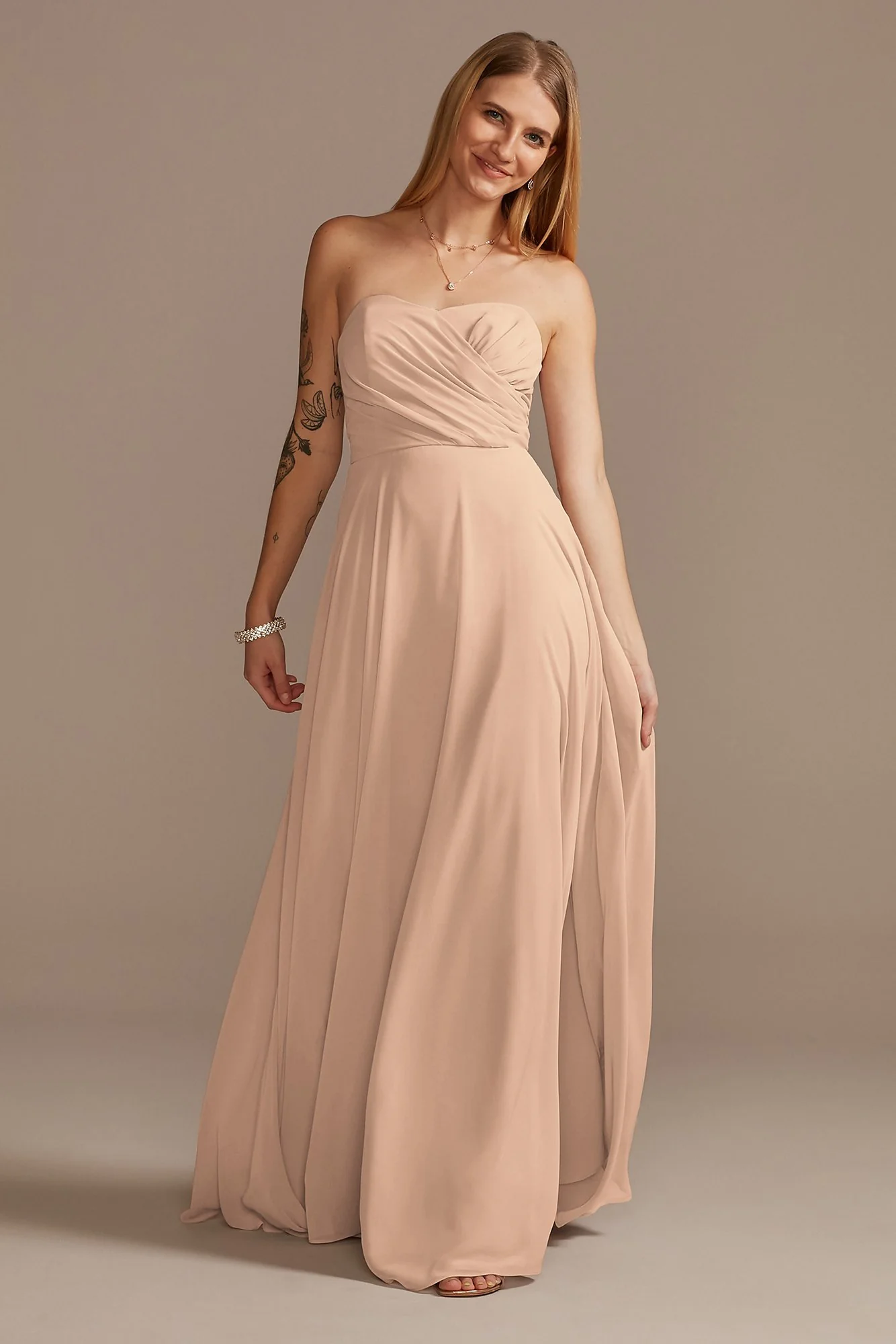Strapless Full Skirt Dress - Image 68