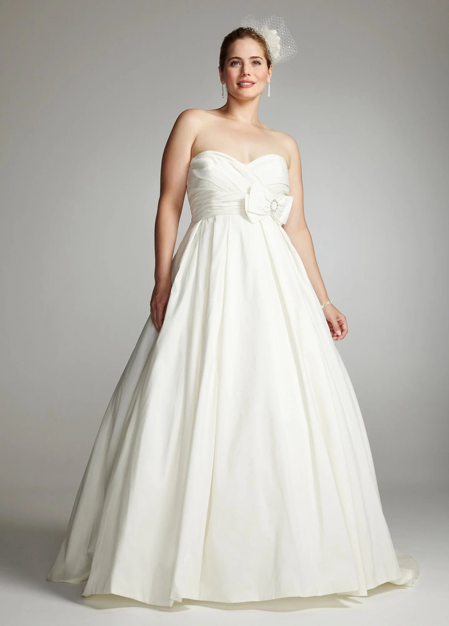 Strapless Shantung Taffeta Sweetheart Ball Gown - Image 2